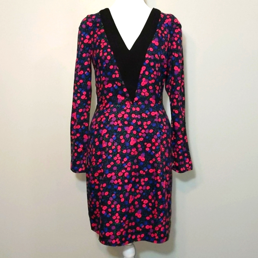 Floral Print V-Neck Dress